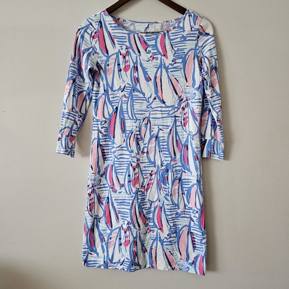 Lilly pulitzer Marlowe red right return dress - Picture 2 of 8